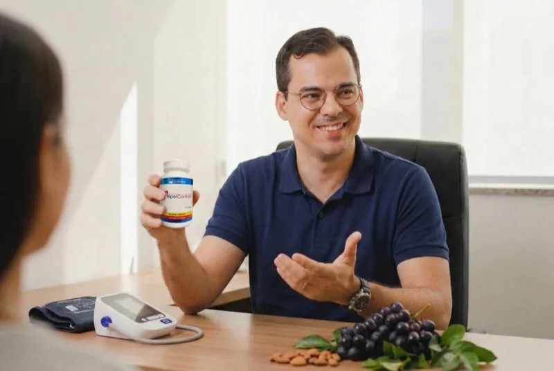 Gutierre Menezes recomendando HiperControll suplemento natural para pressão arterial e colesterol