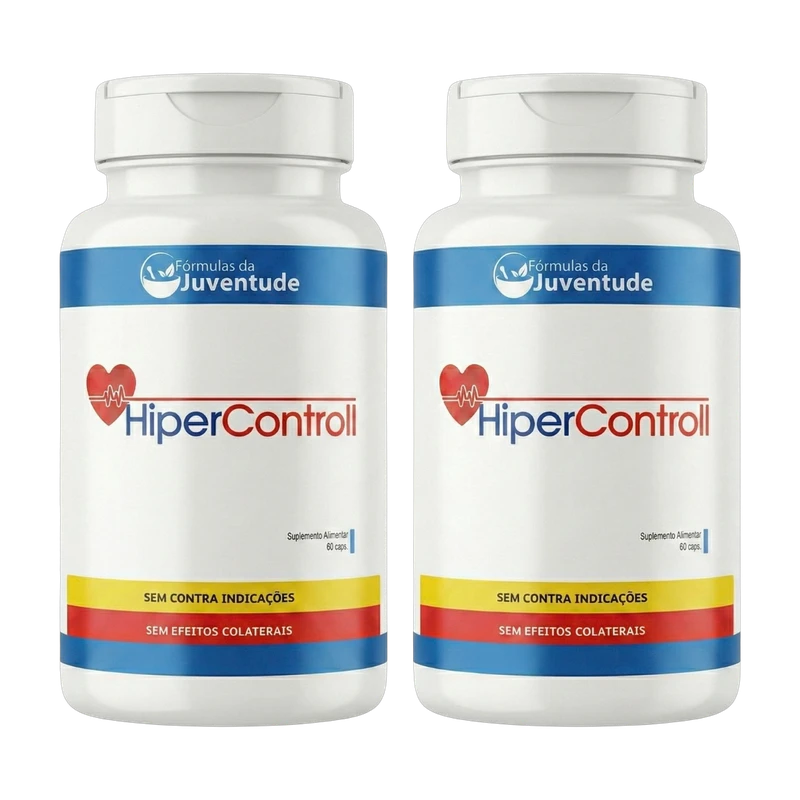 Kit 2 frascos de Hipercontroll suplemento cardiovascular com resveratrol