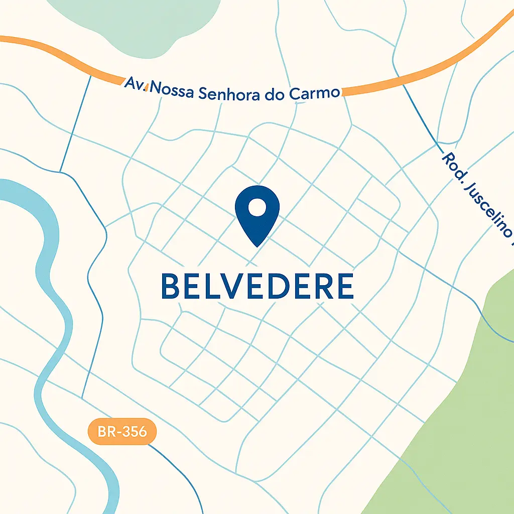 Mapa de localização do ITB