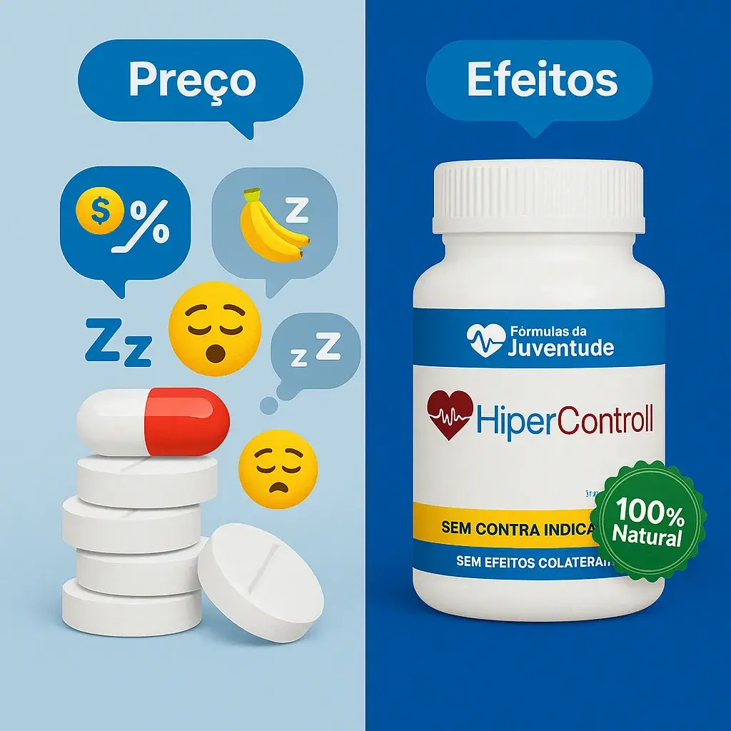 Comparação entre Hipercontroll e remédios tradicionais