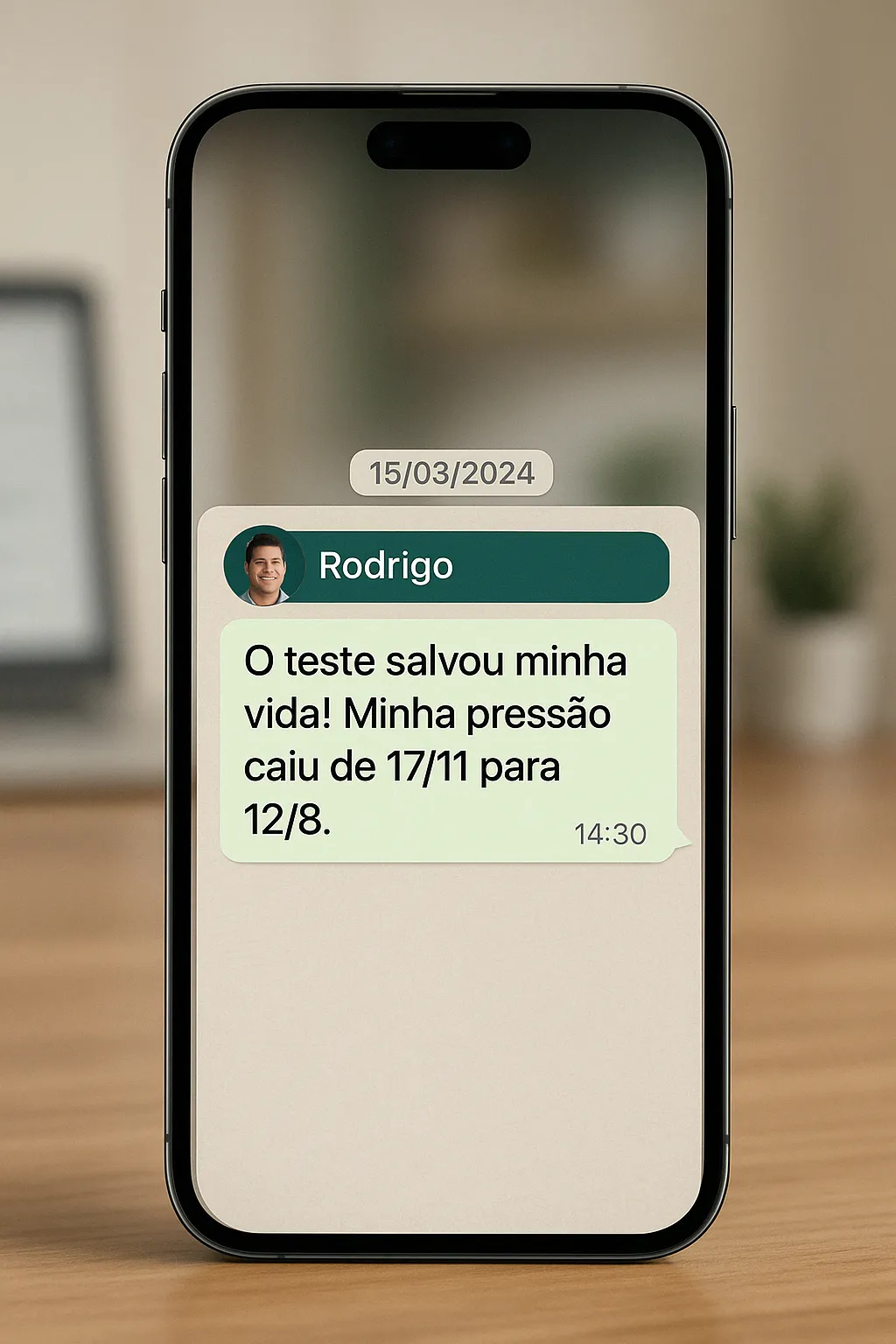 Depoimento real de Rodrigo sobre redução da pressão arterial