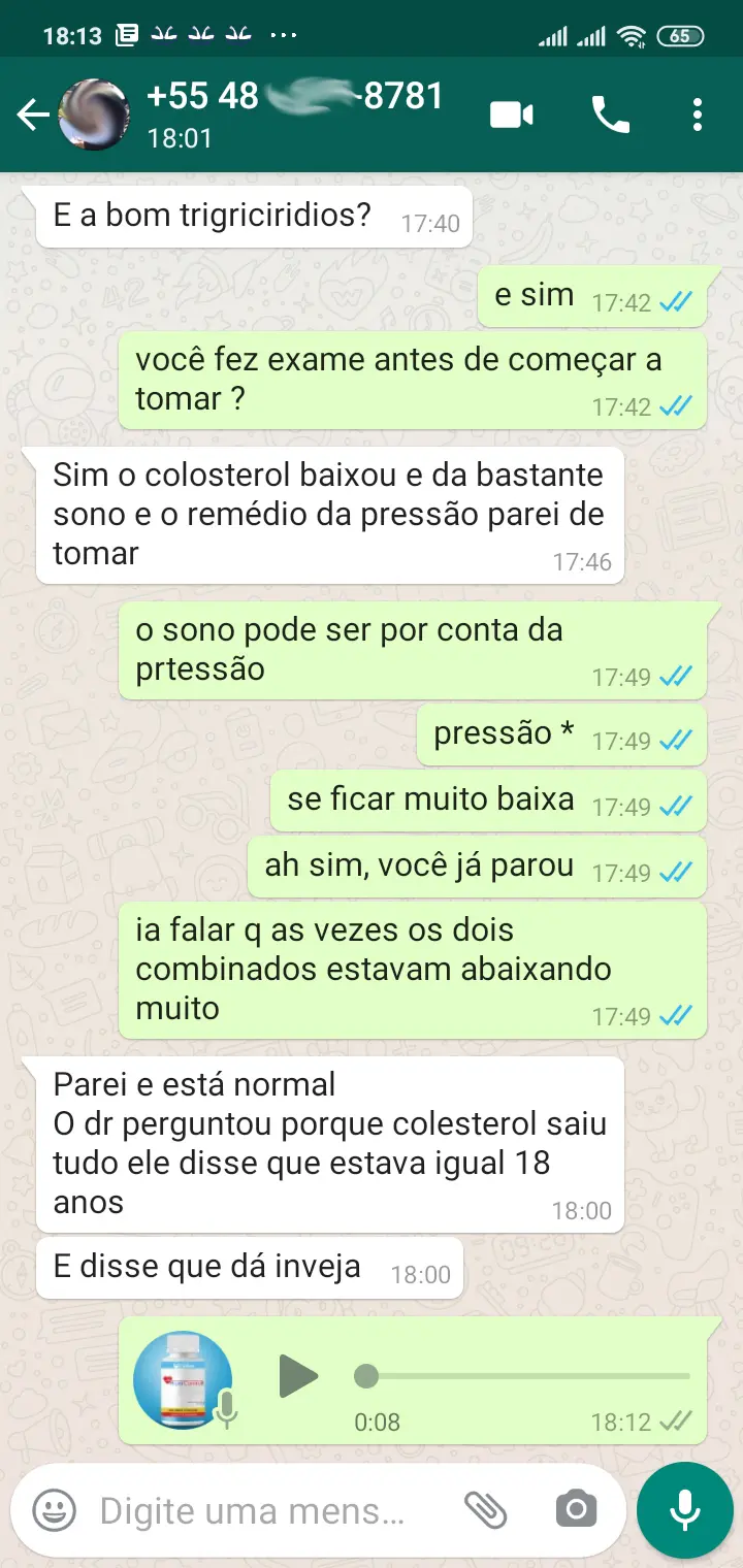 Depoimento Cliente - Colesterol igual aos 18 anos
